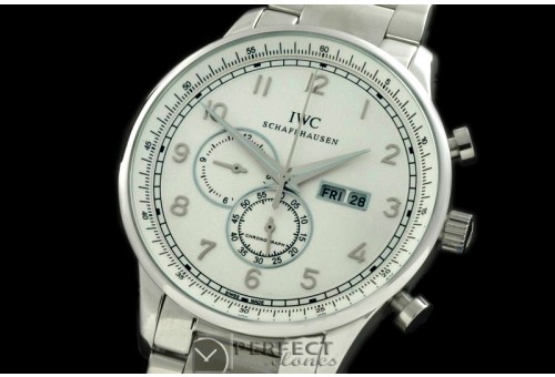 IWPG10151S Portuguese Chrono Day/Date SS/SS White Jap OS20