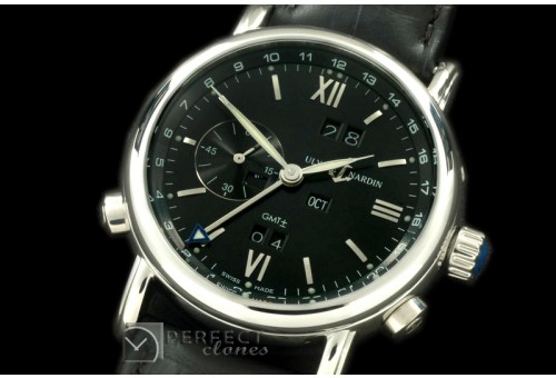 UNCLP10002 Perpetual Calender SS/LE Black Asian 2813 23J