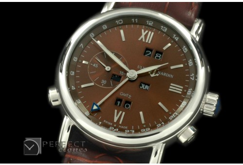 UNCLP10004 Perpetual Calender SS/LE Brown Asian 2813 23J