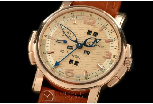 UNCLP1002Perpetual Calender RG/LE Gold Asian 2813 23J