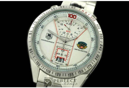 TGMKG-101S Indy 50Mikrograph SS/SS White Jap OS2Quartz