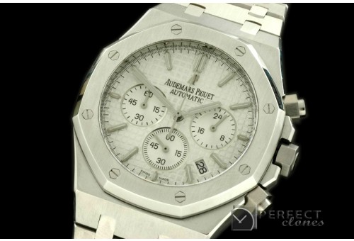 APROC02001 Royal Oak Chrono SS/SS White Jap OS2Quartz