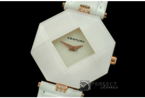CE10011 Empire Ladies RG/LE Black Swiss Qtz