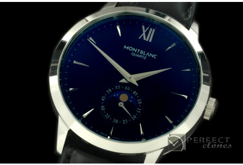 MBSM-112 Men Star Classic Secs/Day Phase SS/LE Black Jap Quartz