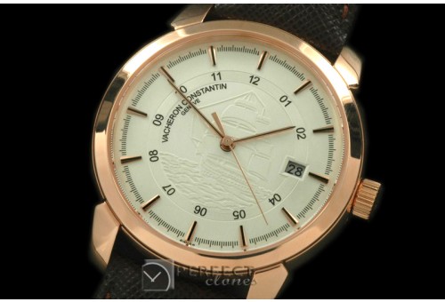VCP10016 Patrimony RG/LE White Jap Miyota 9015