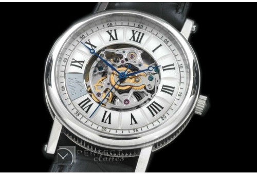 BR20001 Jubilee Skeleton Auto SS/LE White Roman Asian 2824