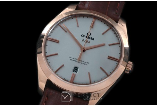 OMDE00056 Deville Tresor RG/LE White Miyota 8205