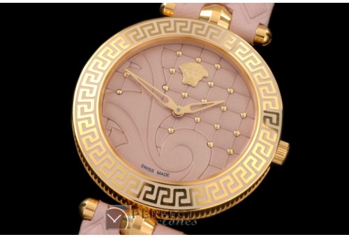 VE00015 Medusa Vanitas Ladies YG/RU Pink Swiss Quartz