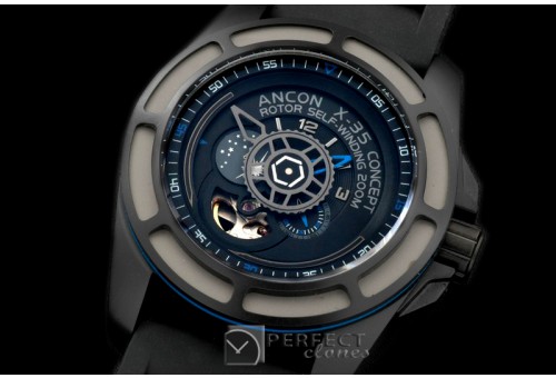 ANC10014 X-35 Concept II PVD/RU Black/Blue Jap Miyota