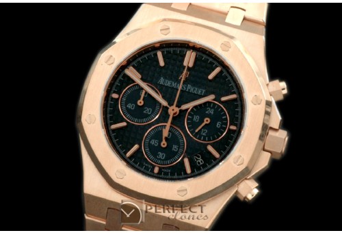 APROC02012 Royal Oak Chrono RG/RG Black Jap OS20