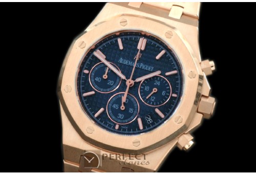 APROC02013 Royal Oak Chrono RG/RG Blue Jap OS20