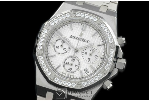 APROC02001D Royal Oak Chrono SS/SS White Jap OS2Quartz