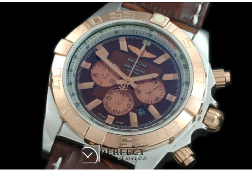 BLB01-30014L Chronomat B01 SS/YG/LE Blue Stick Jap OS2Qtz