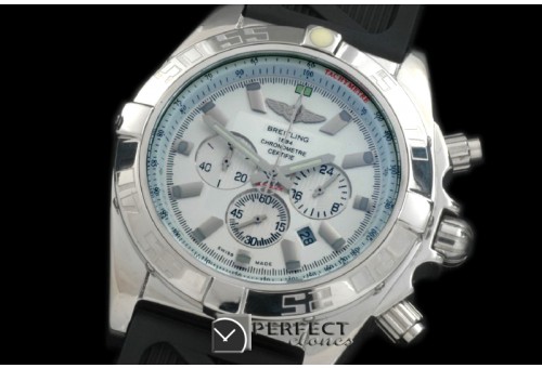 BLB01-30001R Chronomat B01 SS/RU White Stick Jap OS2Qtz