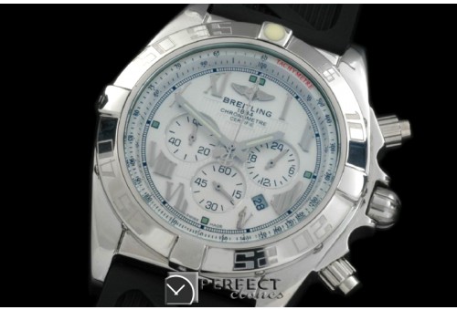 BLB01-30006R Chronomat B01 SS/RU White Roman Jap OS2Qtz