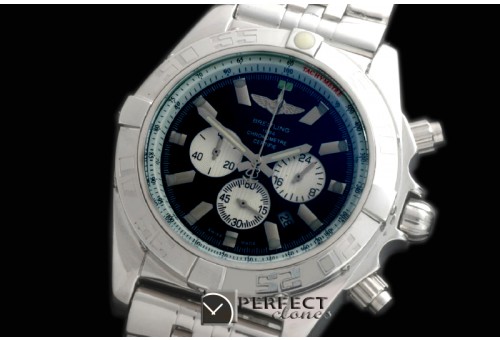 BLB01-30002S Chronomat B01 SS/SS Black Stick Jap OS2Qtz