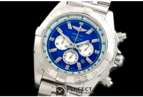 BLB01-30003S Chronomat B01 SS/SS Blue Stick Jap OS2Qtz