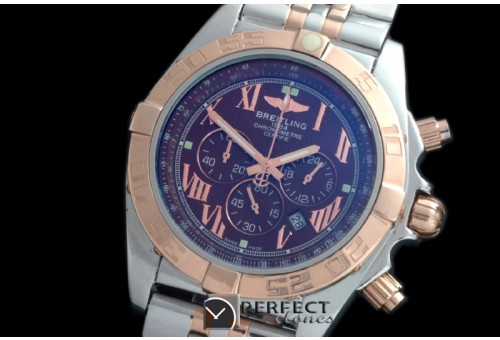 BLB01-30019S Chronomat B01 SS/YG TT Brown Roman Jap OS2Qtz