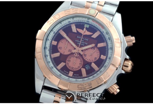 BLB01-30014S Chronomat B01 SS/YG TT Brown Stick Jap OS2Qtz