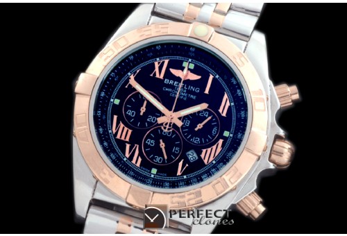BLB01-30017S Chronomat B01 SS/YG TT Black Roman Jap OS2Qtz