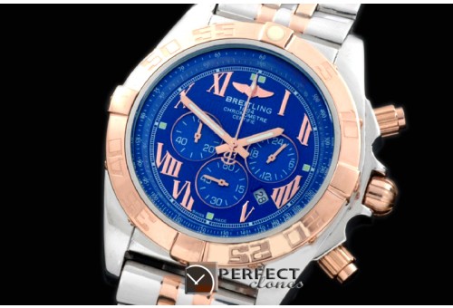BLB01-30018S Chronomat B01 SS/YG TT Blue Roman Jap OS2Qtz