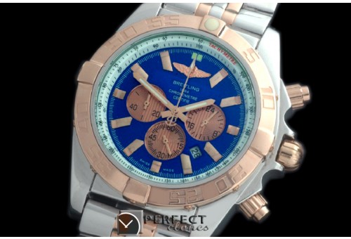BLB01-30013S Chronomat B01 SS/YG TT Blue Stick Jap OS2Qtz