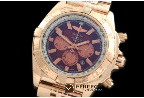 BLB01-30044S Chronomat B01 RG/RG Brown Stick Jap OS2Qtz