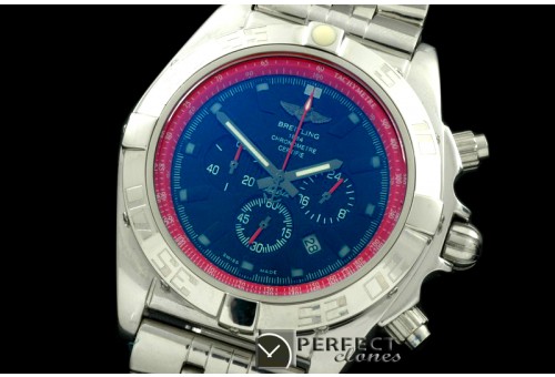 BLB01-40003S Chronomat B01 SS/SS Blue/Red Stick Jap OS2Qtz