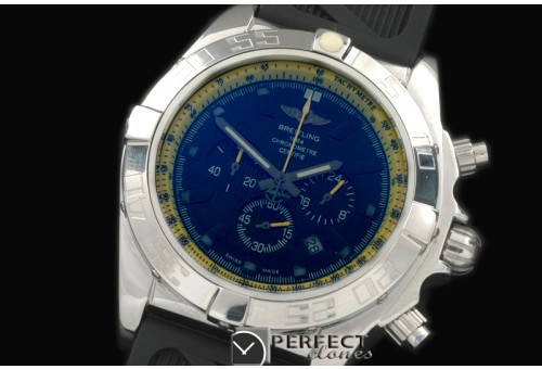 BLB01-40001R Chronomat B01 SS/RU Blue/Yellow Stick Jap OS2Qtz