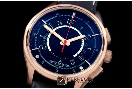 JL01042 Master Compressor Chrono RG/LE Black Jap OS Chrono Quart