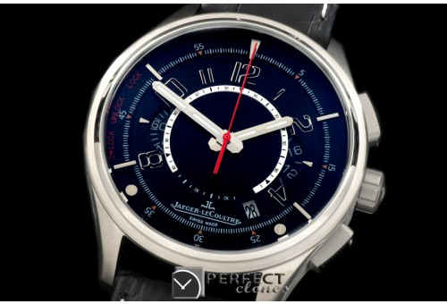 JL01032 Master Compressor Chrono SS/LE Black Jap OS Chrono Quart