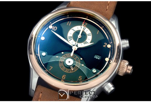 MB00507 Star Chrono SS/RG/LE Black Jap Qtz 0S20