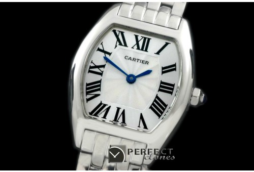 CAR-TOR-101 Tortue De Cartier SS/SS White Swiss Quartz