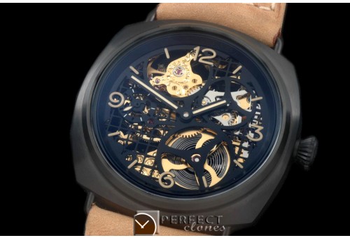 PN35001A Pam 35Skeleton Tourbillon PVD/LE Skeleton 6497 HW