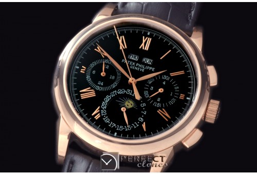 PPCA10017 Perpetual Calendar RG/LE Black Asia 2813