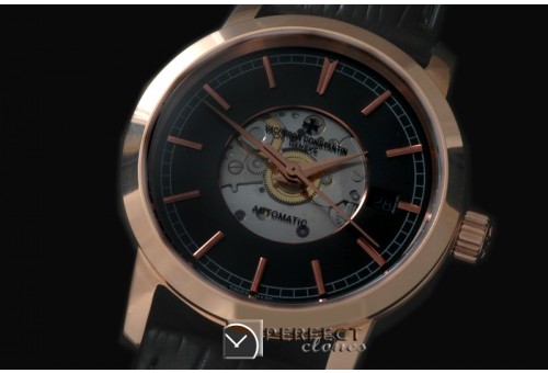 VC00513 Matte Skeleton Automatic RG/LE Black Asian Eta 2824
