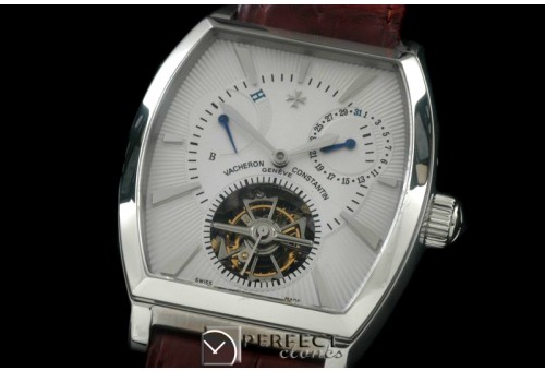 VCM00051 Malte Tourbillon SS/LE White Flying Tourbillon