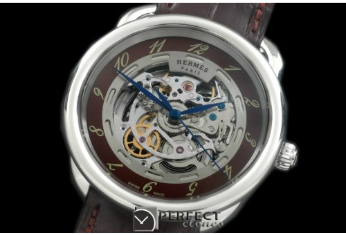 HE00802 Arceau Skeleton SS/LE Brown Asian 2824