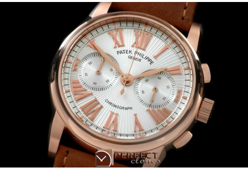 PPCH10011 517Chrono RG/LE White Jap OS2Quartz