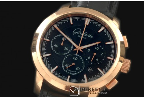 GL00057 Senator Chrono RG/LE Black OS2Quartz