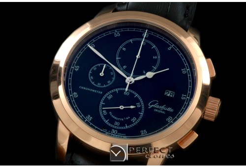GL00087 Senator Chrono RG/LE Black OS2Quartz