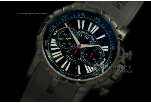 RD00122 Excalibur Chrono PVD/RU Black Manual HW Chrono