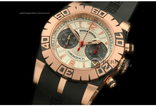 RD00181 Chronoexcel RG/RU/Blk Wht/Blk Manual HW Chrono