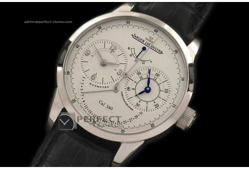 JL00101 Duometre SS/LE White Asian 23 Auto Functional Duo Time Z