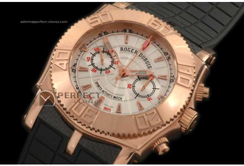 RD10012 Easy Diver Chrono (Updated) RG/RU White Manual H/W Chron
