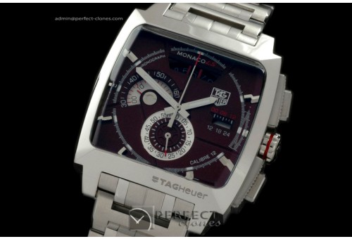 TGM10006 Monaco LS SS/SS Brown Jap Quartz Chrono