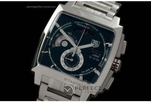 TGM10002 Monaco LS SS/SS Black Jap Quartz Chrono