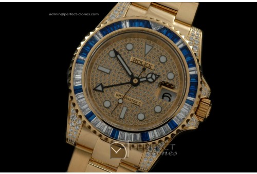 RLGF01014 FG/Diam Anni GMT SS Diam Swiss Eta 2836 GMT Hand Ind