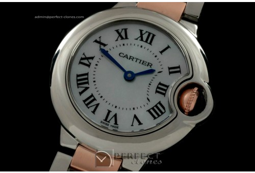 CARBA00204 Ballon Bleu de Cartier Ladies TT MOP White Swiss Qtz