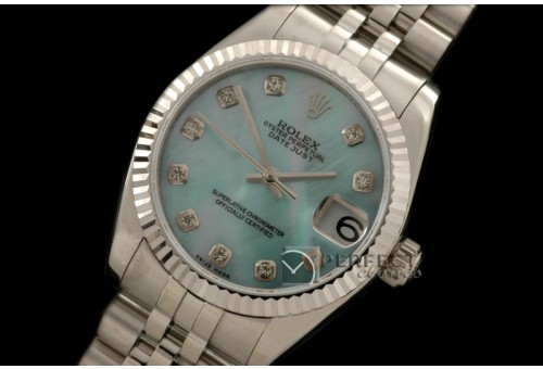 RDJmS10011 SS Jubilee MOP Blue Diam Swiss Eta 2836-2